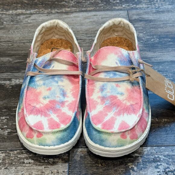 Hey Dude Womens Wendy Boho Shoe Mandala Tie Dye Slip On Casual Beach Size 9 NWT - Picture 3 of 11